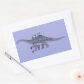 Sticker Rectangulaire Apatosaure (Enveloppe)
