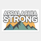 Sticker Rectangulaire Appalachia forte (Devant)