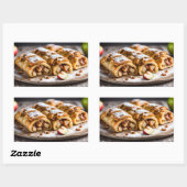 Sticker Rectangulaire Apple Strudels (Feuille)