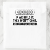 Sticker Rectangulaire Appliquer la frontière ! (Sac)