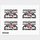 Sticker Rectangulaire Apporte Le Vôtre ! (Feuille)