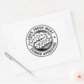Sticker Rectangulaire Approuvé par Zombie (Enveloppe)