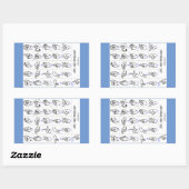 STICKER RECTANGULAIRE APPUI ALPHABET LANGUE DU SIGNE (Feuille)