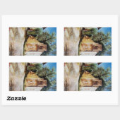 Sticker Rectangulaire APRÈS-MIDI À RIMAGGIO / Vue Toscane (Feuille)