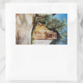Sticker Rectangulaire APRÈS-MIDI À RIMAGGIO / Vue Toscane (Sac)