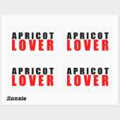 Sticker Rectangulaire Apricot (Feuille)