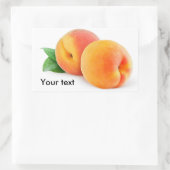 Sticker Rectangulaire Apricot ou pêche (Sac)