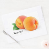 Sticker Rectangulaire Apricot ou pêche (Enveloppe)