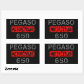 Sticker Rectangulaire Aprilia Pegaso 650 (Feuille)