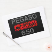 Sticker Rectangulaire Aprilia Pegaso 650 (Enveloppe)