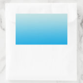 Sticker Rectangulaire Aqua Blue Ombre (Sac)