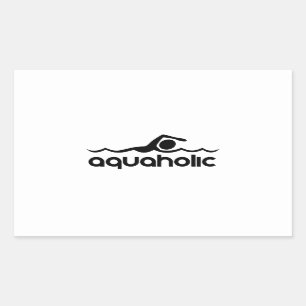 Sticker Rectangulaire Aquaholic
