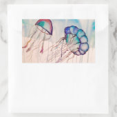 Sticker Rectangulaire Aquarelle (Sac)