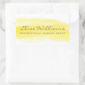 Sticker Rectangulaire Aquarelle jaune (Sac)