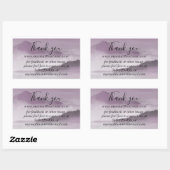 Sticker Rectangulaire aquarelle paysage merci business info recta (Feuille)