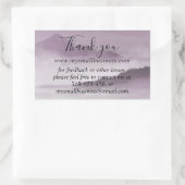 Sticker Rectangulaire aquarelle paysage merci business info recta (Sac)