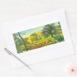 Sticker Rectangulaire Aquarelle solaire   à trompe-l'oeil