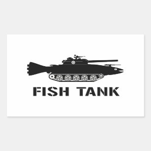 Sticker Rectangulaire Aquarium