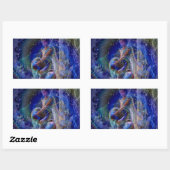 Sticker Rectangulaire Aquarius (Feuille)