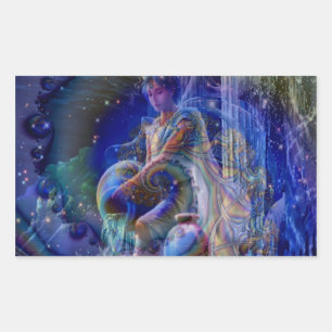 Sticker Rectangulaire Aquarius