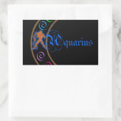 Sticker Rectangulaire Aquarius (Sac)