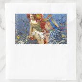 Sticker Rectangulaire Aquarius Mermaid Bleu gothique (Sac)