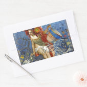 Sticker Rectangulaire Aquarius Mermaid Bleu gothique (Enveloppe)