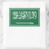 Sticker Rectangulaire Arabie saoudite (Sac)