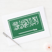 Sticker Rectangulaire Arabie saoudite (Enveloppe)