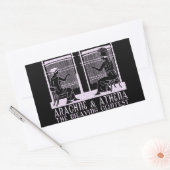 Sticker Rectangulaire Arachne contre Athena (Enveloppe)