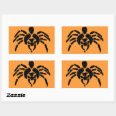 Sticker Rectangulaire Araignée (Feuille)