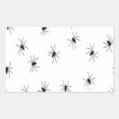 Sticker Rectangulaire Araignées Halloween Déplaisant CrawÉffrayant (Devant)