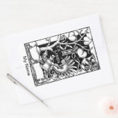 Sticker Rectangulaire Arbre bouclier (Enveloppe)