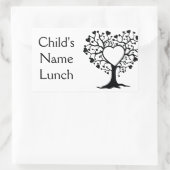 Sticker Rectangulaire Arbre cardiaque (Sac)