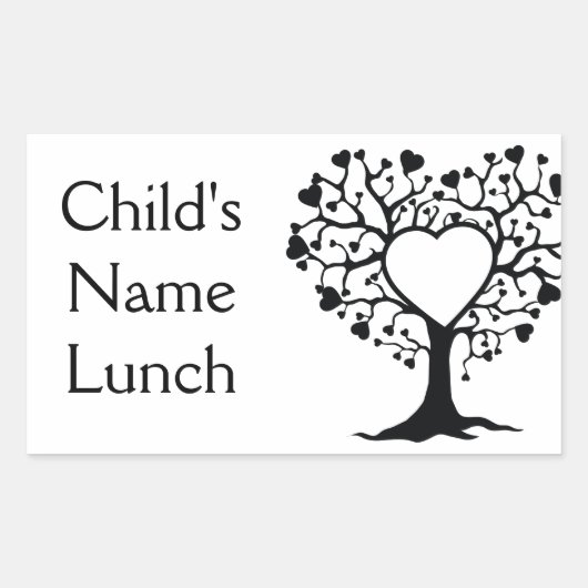 Sticker Rectangulaire Arbre cardiaque (Devant)