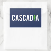 Sticker Rectangulaire Arbre de Cascadia (Sac)