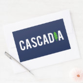 Sticker Rectangulaire Arbre de Cascadia (Enveloppe)