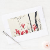 Sticker Rectangulaire Arbre de Magnolia par Kobayashi Kokei, Nature Vint (Enveloppe)