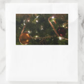 Sticker Rectangulaire Arbre de Noël III Lieu de vacances (Sac)