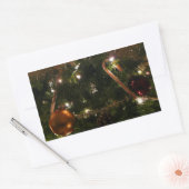 Sticker Rectangulaire Arbre de Noël III Lieu de vacances (Enveloppe)