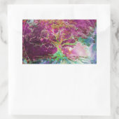 Sticker Rectangulaire Arbre de vie de couleur arc-en-ciel (Sac)