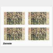 Sticker Rectangulaire Arbre de William Morris de Pre-Raphaelite de cru (Feuille)
