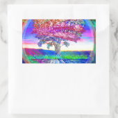 Sticker Rectangulaire Arbre des Bénédictions de la Vie (Sac)