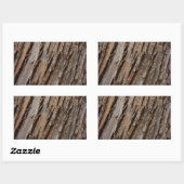 Sticker Rectangulaire Arbre écorce I Abstrait naturel texturé (Feuille)