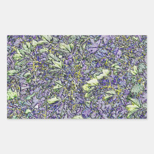 STICKER RECTANGULAIRE ARBRES