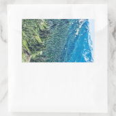 Sticker Rectangulaire Arbres et crêtes (Sac)