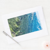 Sticker Rectangulaire Arbres et crêtes (Enveloppe)
