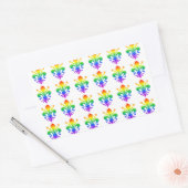 Sticker Rectangulaire Arc-en-ciel (Enveloppe)