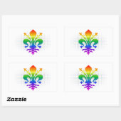 Sticker Rectangulaire Arc-en-ciel (Feuille)