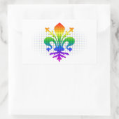 Sticker Rectangulaire Arc-en-ciel (Sac)